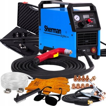 PRZECINARKA PLAZMOWA PLAZMA PLASMA SHERMAN CUTTER 50 45A 12MM 230V HF ALU