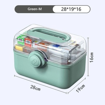 Large Capacity Medicine First Aid Kit Pills Box Family Emergency Pharmacy