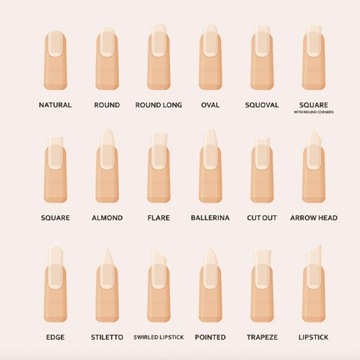 Шаблоны для наращивания ногтей STILETTO FORMS