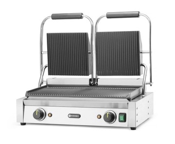 Grill kontaktowy podwójny - ryflowany