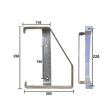 КРОНШТЕЙН ФАРЫ ДЛЯ FT77 ПРАВЫЙ, ОЦИНКОВАННАЯ РАМА