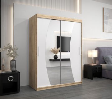 Szafa przesuwna garderoba WAVE 150 cm z lustrem