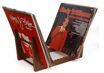 STOJAK UCHWYT NA PŁYTY WINYLOWE DO PRZECHOWYWANIA PŁYT