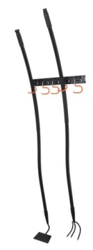 Настенная вешалка для лопат и садовых инструментов, метл, граблей, крючков 40 шт.