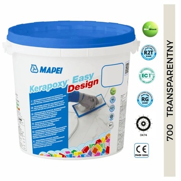 Fuga epoksydowa MAPEI kwasoodporna Kerapoxy Easy Design 3kg 700 Transparent