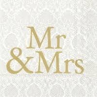 Serwetka IHR L737309- MR & MRS -1 szt