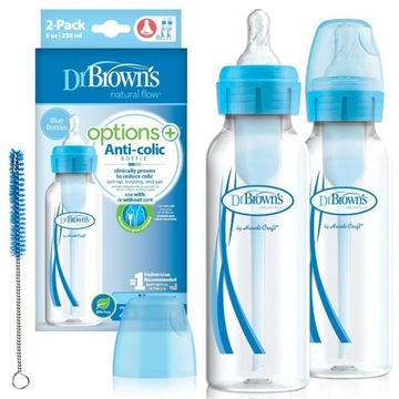 DR BROWN'S OPTIONS Butelka antykolkowa 120 0+ 2pak