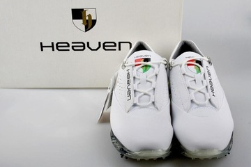 Кожаные спортивные туфли для гольфа Heaven, белые, размер 43