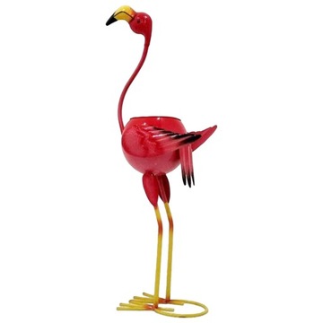 żelazo ogrodowe Dekoracje Doniczka Flamingo