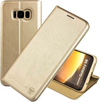 Etui Slim NOUSKE portfel Galaxy S8 Plus złote