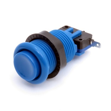 Arcade Push Button okrągły przycisk 33mm niebieski
