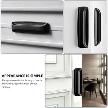 РУЧКИ ЯЩИКА САМОКЛЕЯЩИЕСЯ, ЧЕРНЫЕ, 2 ШТ. ДВЕРНАЯ РУЧКА