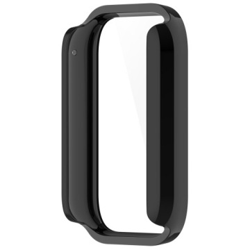 ЗАЩИТНЫЙ ЧЕХОЛ + ЗАКАЛЕННОЕ СТЕКЛО 2В1 ДЛЯ XIAOMI MI BAND 8 PRO - ЧЕРНЫЙ
