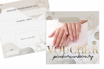 VOUCHER BON GOTOWY PROJEKT ZŁOTY HOTSTAMPING REALIZACJA 48H 24 szt