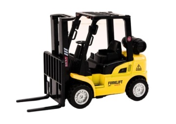 Вилковий навантажувач привід інерційний металевий жовтий Lean Toys 255x240 мм