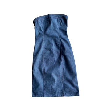 jeansowa sukienka S na M TUBA H&M / 8173