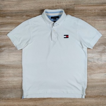 TOMMY HILFIGER Slim Fit Koszulka Polo Męska r.M