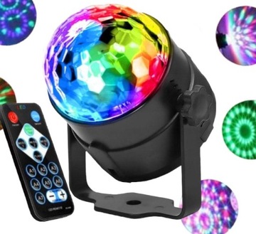 DYSKOTEKOWA KULA DISCO PROJEKTOR LED REFLEKTOR