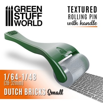 Green Stuff Rolling Pin Handle Dutch Bricks Small