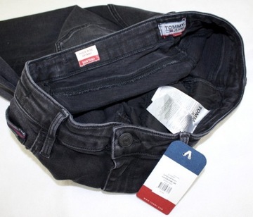 Damskie jeansy Tommy Jeans Santana rurki wys. stan DW0DW04734 oryg. W32/L34