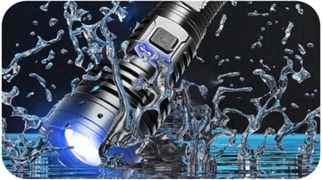 ZOOM Тактический светодиодный фонарик перезаряжаемый военный водонепроницаемый USB мощный