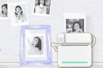 МИНИ-ТЕРМОПРИНТЕР ДЛЯ ФОТОГРАФИЙ, ЗАМЕТОК, ЭТИКЕТОК + 13 РОЛИКОВ БЕСПЛАТНЫХ НАКЛЕЙКОВ