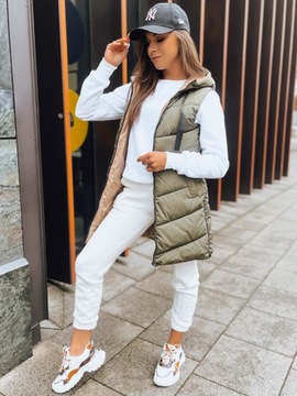 ЖИЛЕТ СТЕГАНЫЙ ЖЕНСКИЙ С КАПЮШОНОМ, размер. л