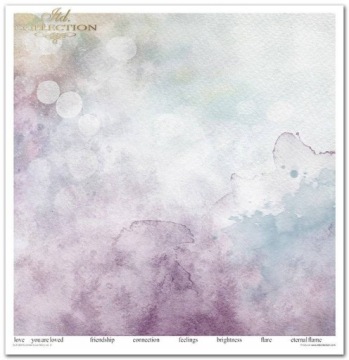 Скрапбукинг PAPER SET 30x30 Summer Love Story акварельный фон