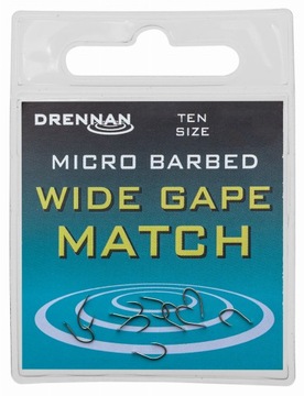 Haczyki Wide Gap Match 10 Sztuk Rozmiar 14 Drennan