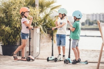 SCOOTANDRIDE Шлем S-M для детей 3+ Коллекция Blueberry Icecream 2020