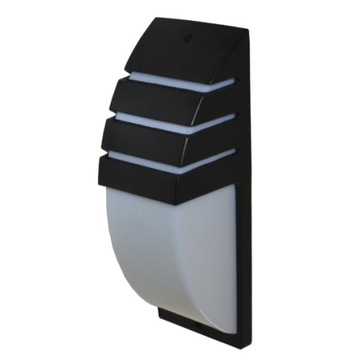 Kinkiet ogrodowy LAMPA ścienna 1x E27 LED czarna