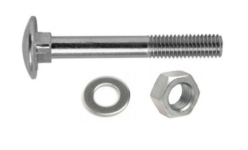 M10x120 ŚRUBA ZAMKOWA +NAKRĘTKA +PODKŁADKA 10 kpl