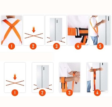 WYTRZYMAŁE PASY DO NOSZENIA MEBLI CIĘŻKICH RZECZY