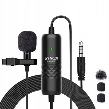 SYNCO Lav-S6E Profesjonalny mikrofon krawatowy