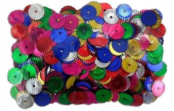 OZDOBNE CEKINY DEKORACYJNE KONFETTI KOLOROWE KWIAT