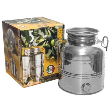 Antałek INOX БОЧКА, Нержавеющая сталь, КРАК, кувшин для самогона, ВИННЫЙ СОК, ВОДА 5Л