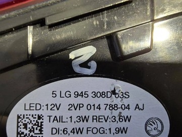 SKODA ENYAQ 21- 5LG945308D LED SVĚTLO ZADNÍ PRAVÁ ORIGINÁLNÍ