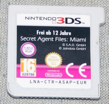 Secret Agent Files: Miami - игра для консолей Nintendo 3DS, 2DS.
