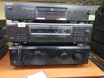 Wieża SONY TA-F448E TC-WE405 CDP - XE270