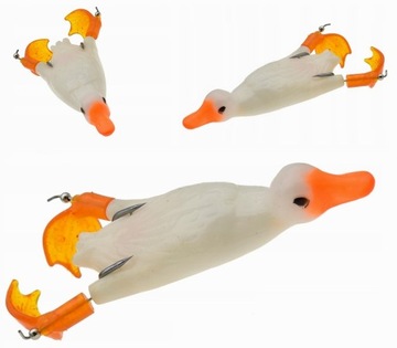 KACZKA 3D ANTYZACZEPOWA POWIERZCHNIOWA STARORZECZNA SPINNING OBROTOWE NÓŻKI