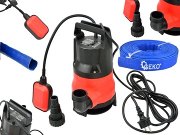 POMPA wody BRUDNEJ CZYSTEJ pływak 1600W wąż 20m