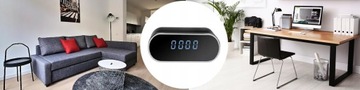 ЧАСЫ БУДИЛЬНИК ШПИОНСКИЕ ЧАСЫ СКРЫТАЯ МИНИ-КАМЕРА НОЧНОЙ РЕЖИМ ИК WIFI