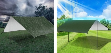 БРЕЗЕНТ ПОЛКА ДЛЯ КЕМПИНГА ТУРИСТИЧЕСКАЯ КРЫША БРЕЗЕНТ ДЛЯ СОЛНЦА 3х3м