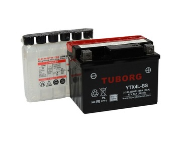 Akumulator Tuborg YTX4L-BS 3.2Ah 60A AGM