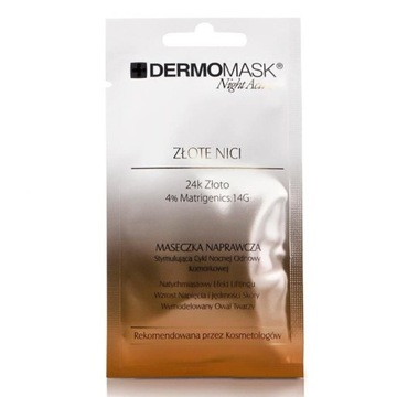 Dermomask Night Active maseczka Złote Nici 12ml