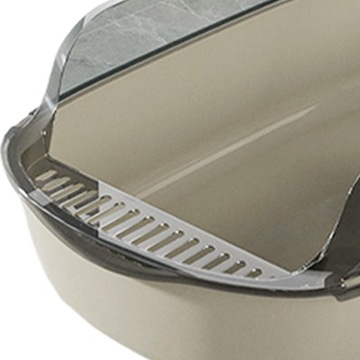 Ящик для кошачьего туалета, ящики для мусора для домашних животных Большая клетка-чаша Глубокий туалет с ящиками для мусора