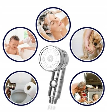 NOVEEN SŁUCHAWKA PRYSZNICOWA NA KRAN PRZEDŁUŻKA 3 TRYBY