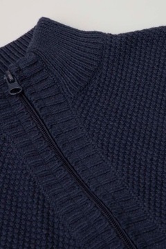 Chłopięcy Sweter Rozpinany 146 granatowy Mokida