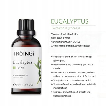 30ml Pure Natural Essential Oil Diffuser Euca