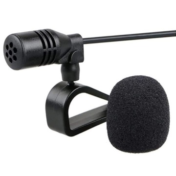 MIKROFON SAMOCHODOWY DO RADIA/GPS/DVD Z KLIPSEM+TAŚMA KABEL 3 m JACK 3,5 mm